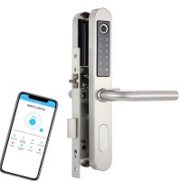 Newer SUS304 waterproof Network door lock electronic Bluetooth digital lock+fingerprint with handle